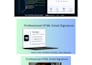 create a responsive HTML email template and professional email signature